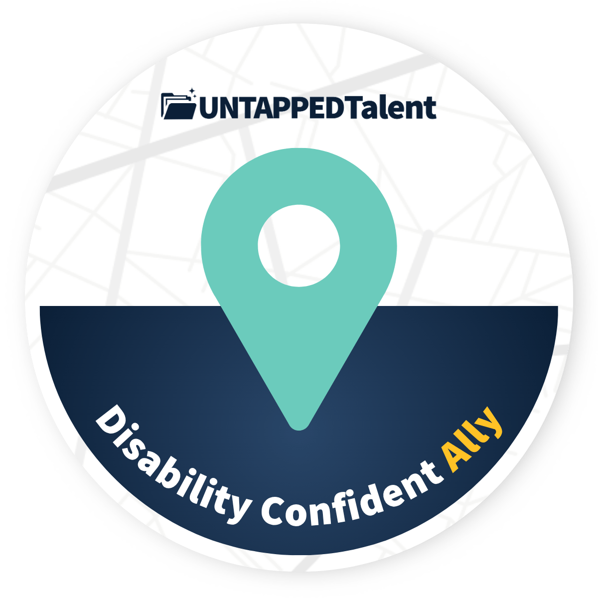 Disability Confident Ally Badge from Untapped Talentg